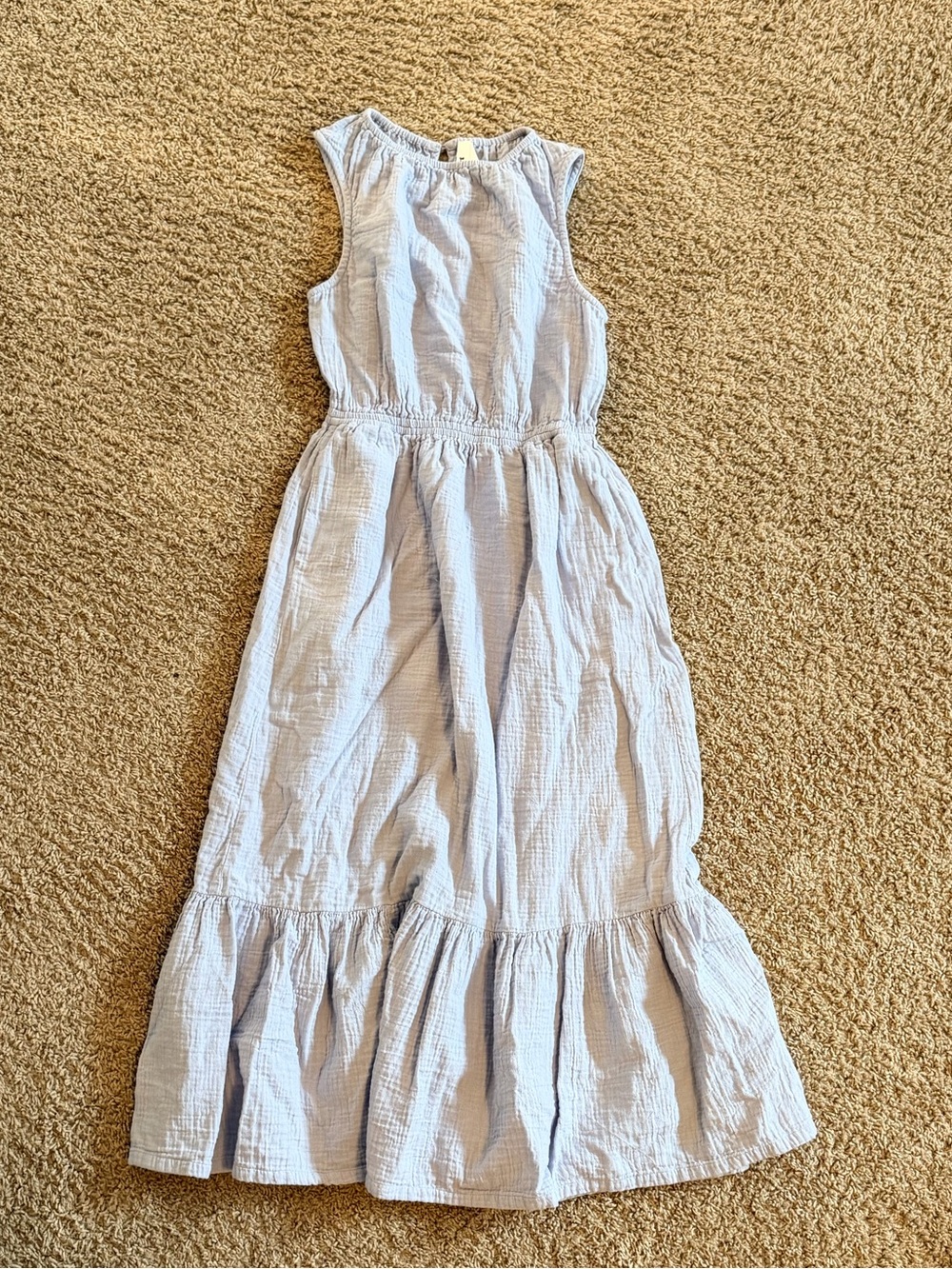 Organic Cotton Coastal Double Gauze Tiered Midi Dress - Nordstrom Pact - Picture 3 of 9